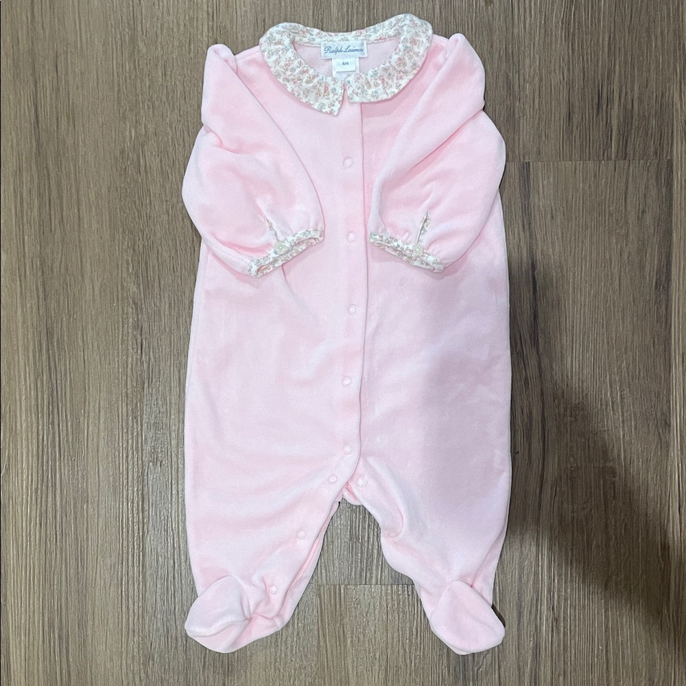 Ralph Lauren Pink Kids One Piece Footie